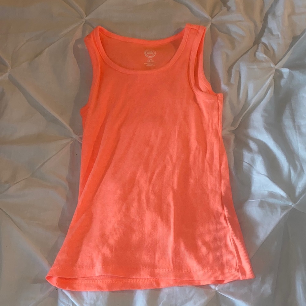 workout bright orange tank